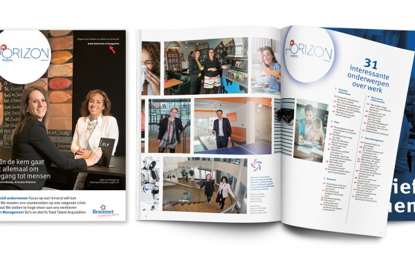 Brainnet lanceert het magazine HR Horizon. Het magazine voor HR- en Inkoopprofessionals Brainnet lanceert het magazine HR Horizon. Het magazine voor HR- en Inkoopprofessionals